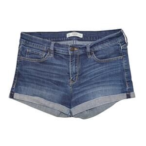 Abercrombie & Fitch Mid-Rise Cuffed Denim Shorts – Size 8 / W29
